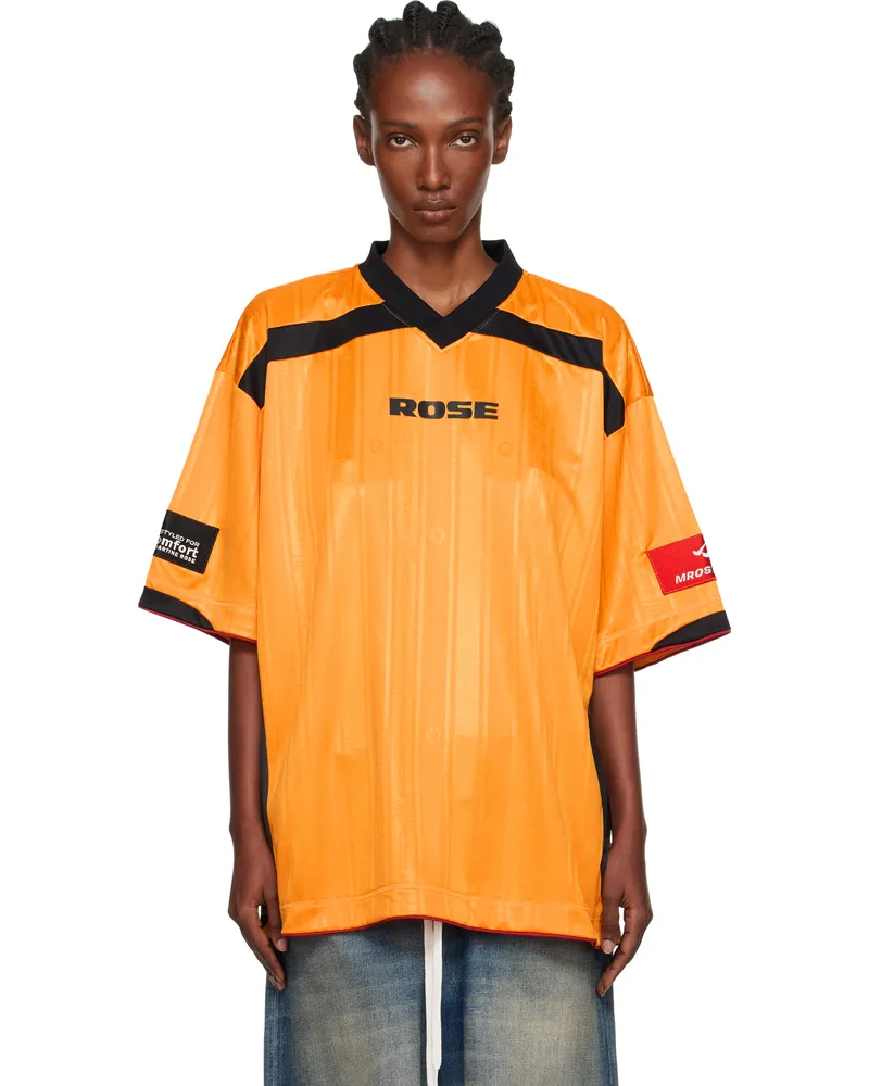 Martine Rose Yellow Printed Football T-shirt Yellow