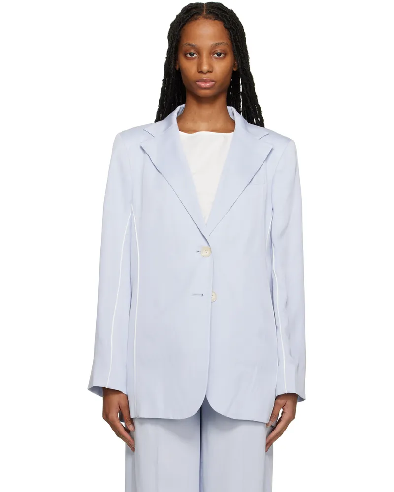 Elleme Blue Oversized Blazer Blue