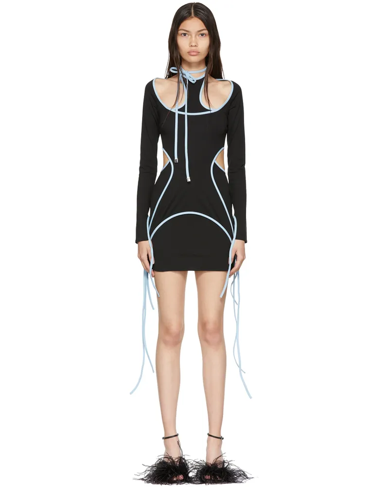 ATTICO Black Greta Minidress 100