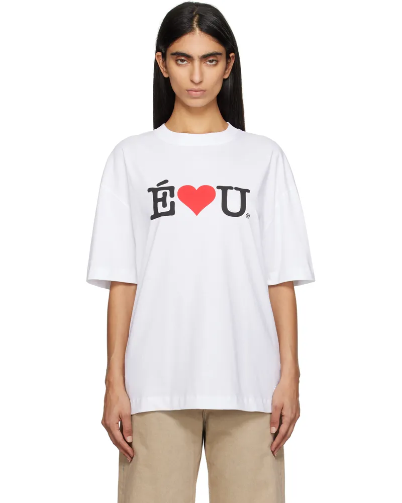 Études Studio White 'ÉLU' Relax T-shirt White