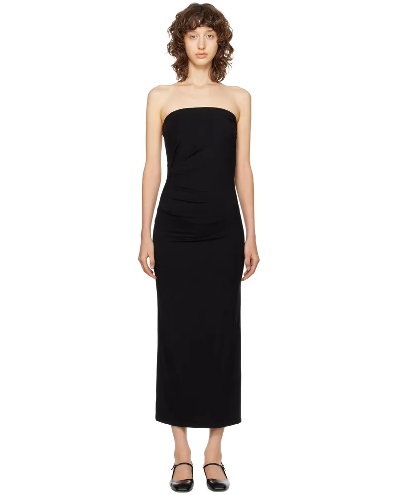 Reformation Black Bebe Maxi Dress Black