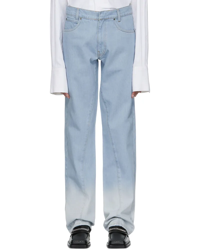 Bianca Saunders Blue Straight Leg Jeans Blue