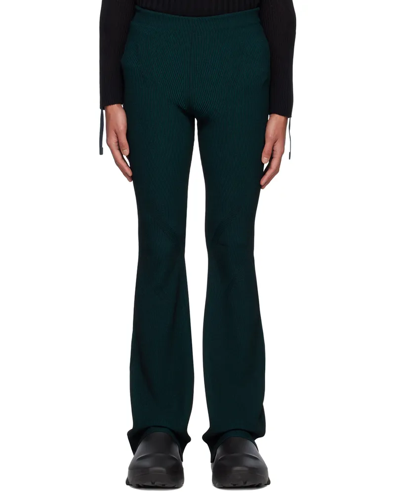 Dion Lee Blue Angled Lounge Pants Black