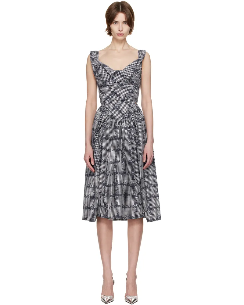 Vivienne Westwood Black & White Sunday Midi Dress O302