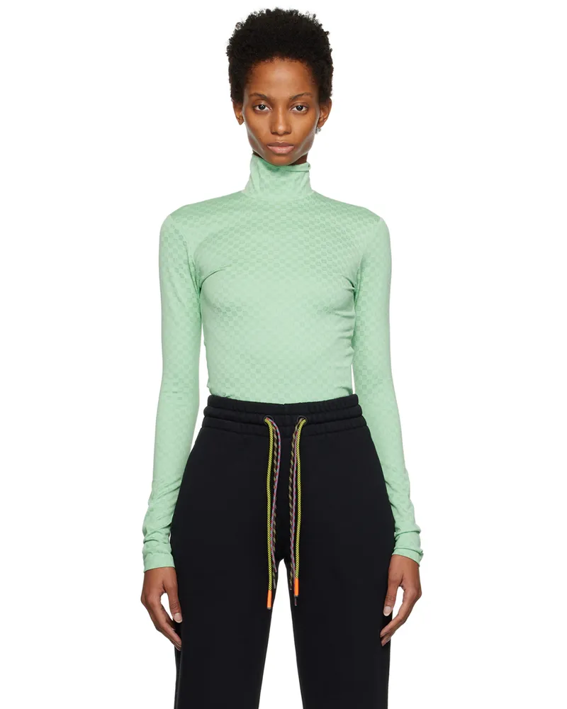 AMBUSH Green Monogram Bodysuit Meadow