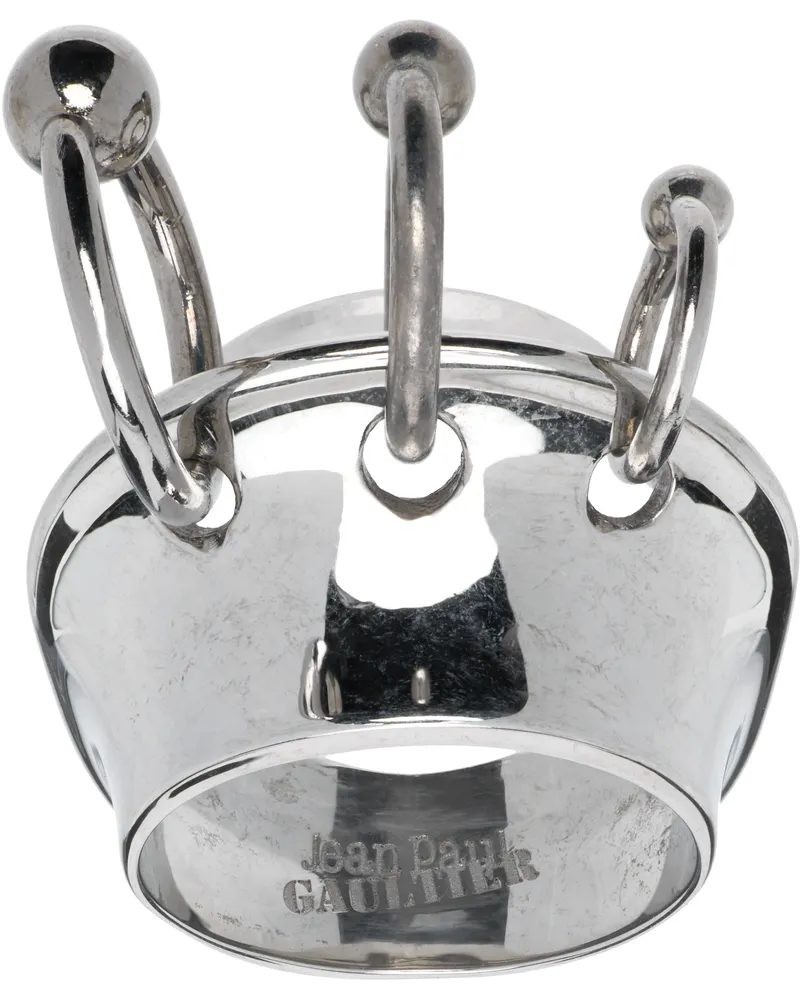 Jean Paul Gaultier The Silver-Tone Piercing' Ring 91-silver