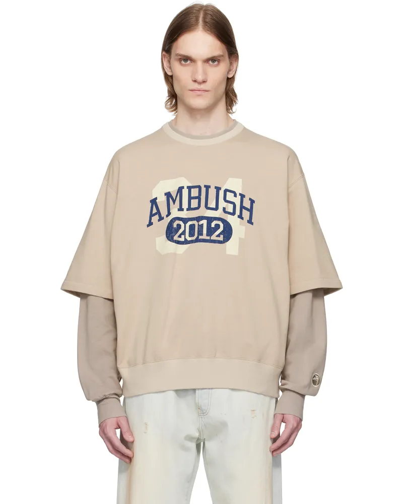 AMBUSH Beige Layered Sweatshirt Beige