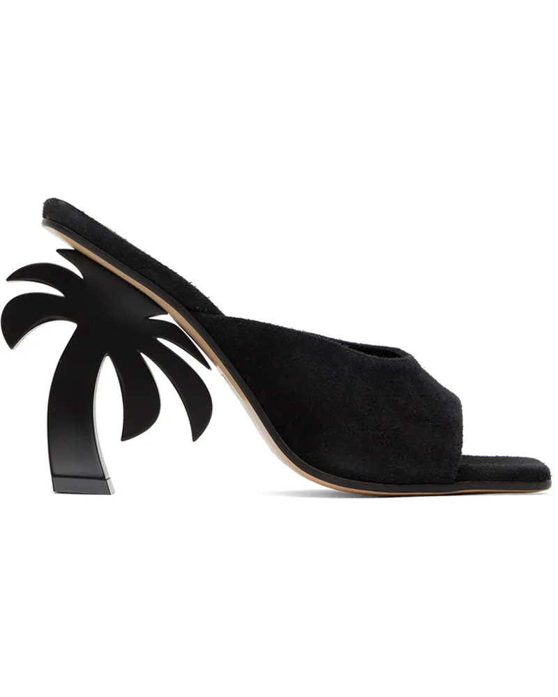 Palm Angels Black Palm Mules Black