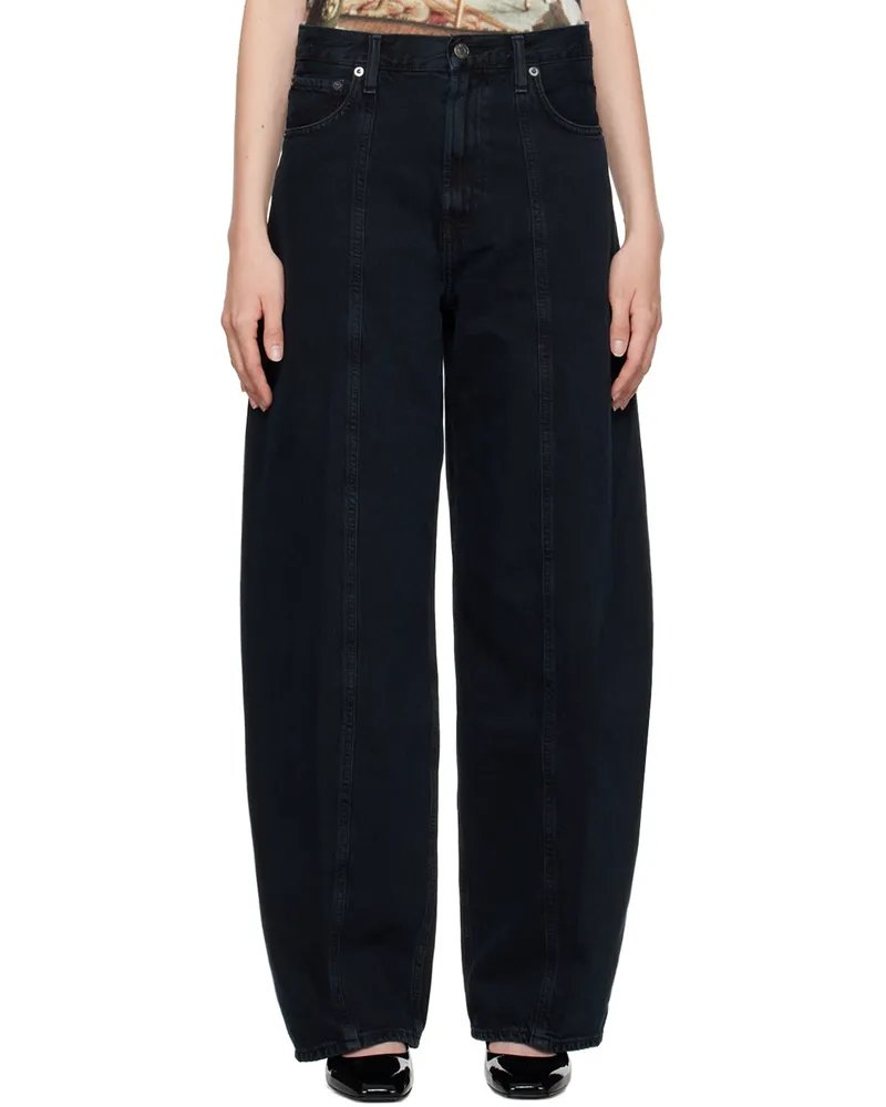 AGOLDE Black Kristen Jeans Crushed