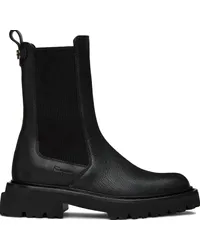 Ferragamo Black Oderico Chelsea Boots Black