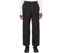 Black Zipper Cargo Pants