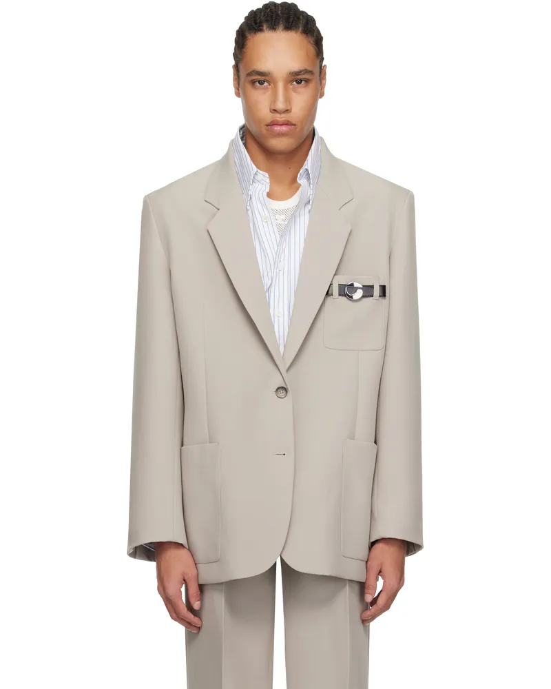 COPERNI Beige Belted Pocket Tailored Blazer Beige