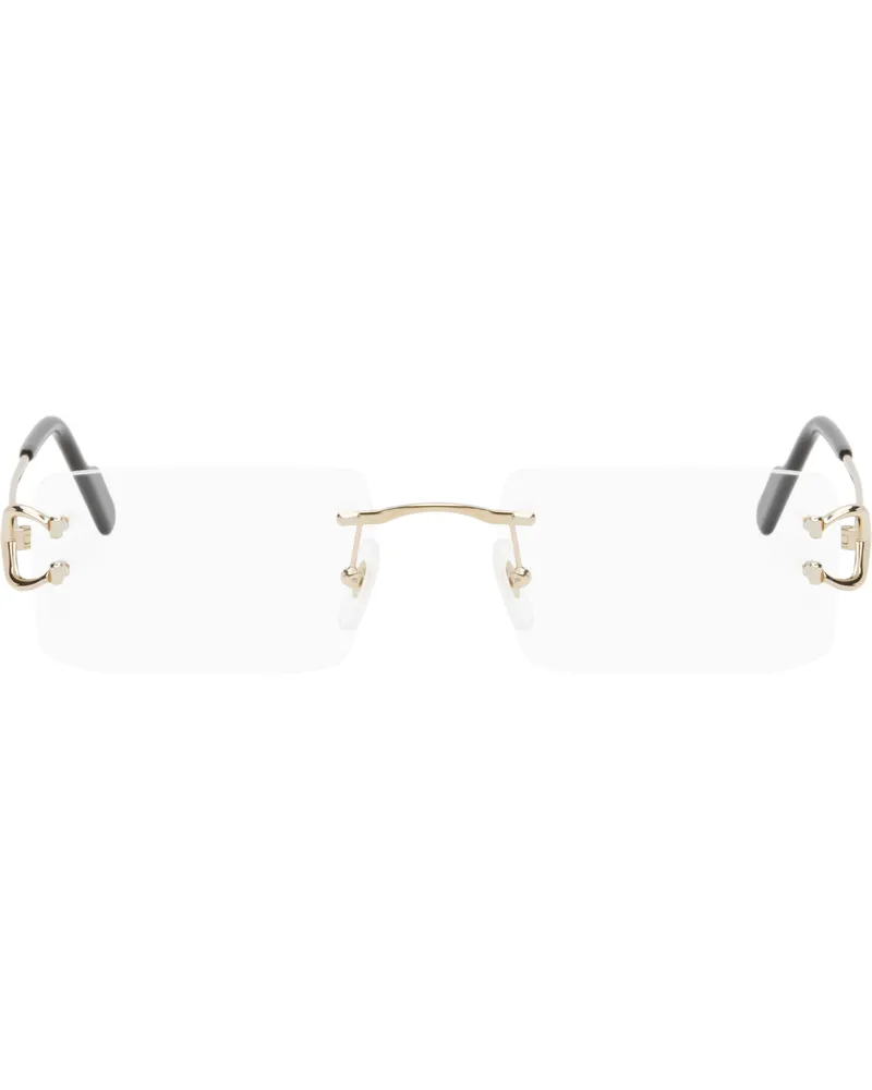 Cartier Gold 'Signature C de Cartier' Glasses Gold-gold-transparen