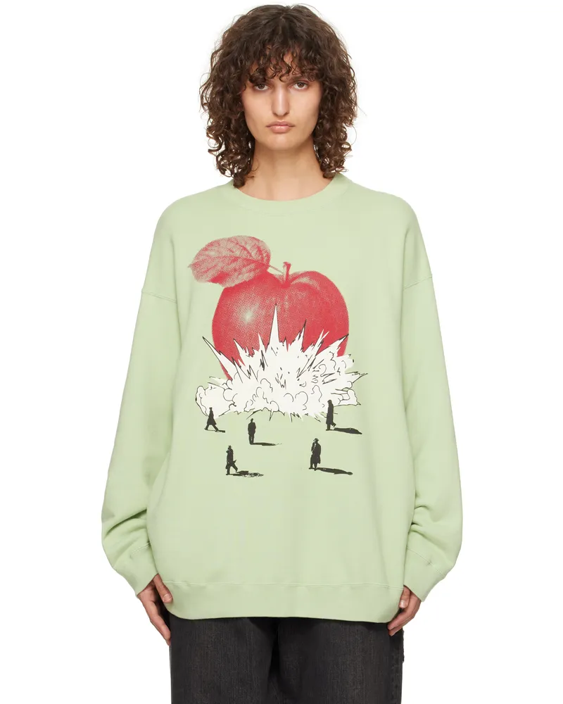 Undercover Green UC2D4893-1 Sweatshirt Pale
