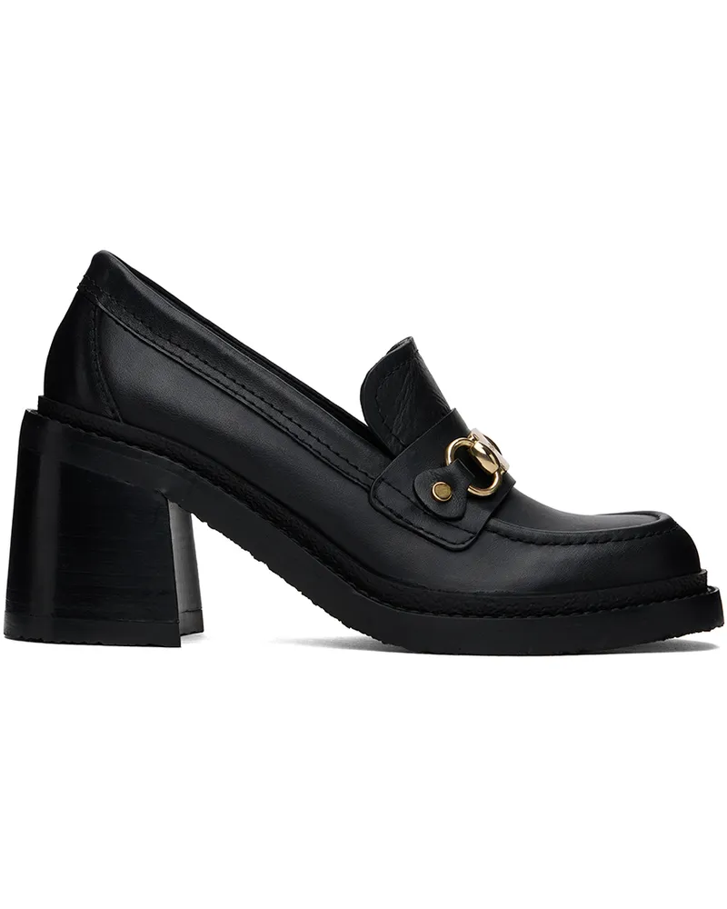 See by Chloé Black Edi Signature Heels 999-black