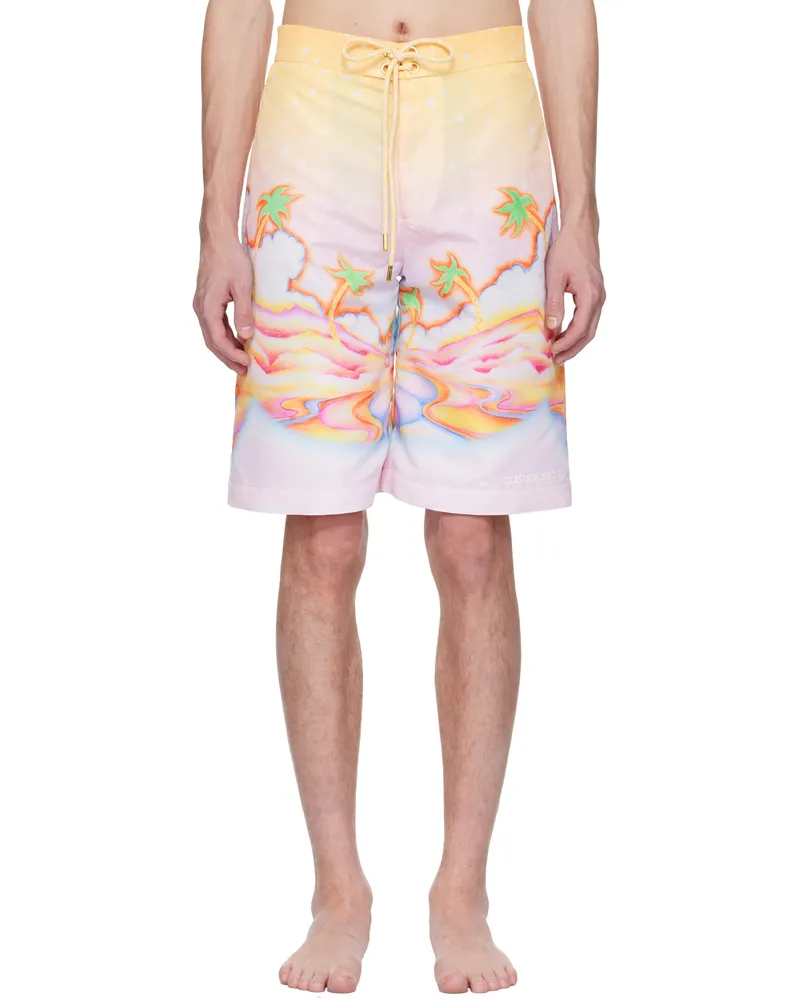 Casablanca Paris Multicolor Psychedelic Nirvana Swim Shorts Psychedelic