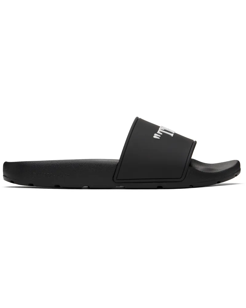 OFF-WHITE Black 'This That' Pool Slides Black