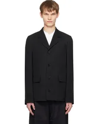 Jil Sander Black Single-Breasted Blazer Black