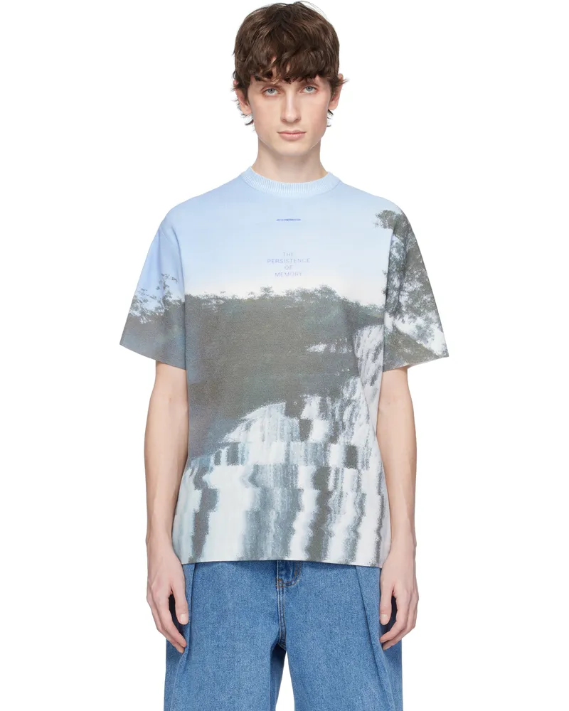 Adererror White Half S Pull-Over 0503 T-shirt Blue