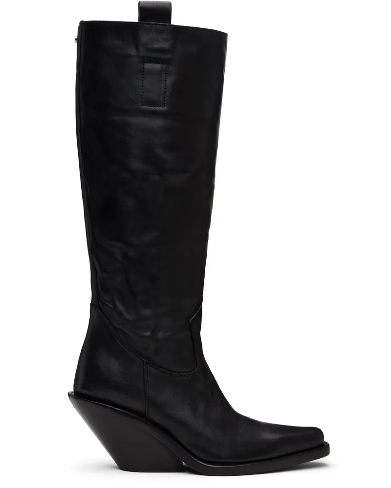 Ann Demeulemeester Black Lidar Western Boots 099