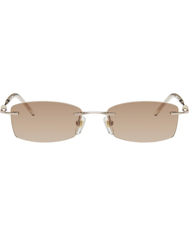 Bonnie Clyde Gold Metal Lisp Sunglasses Gold