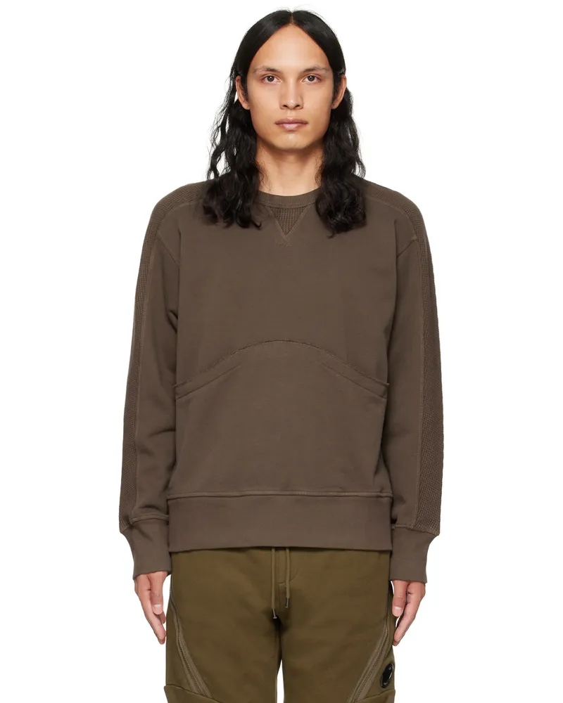 Nicholas Daley Brown Distressed Sweatshirt Chocolate