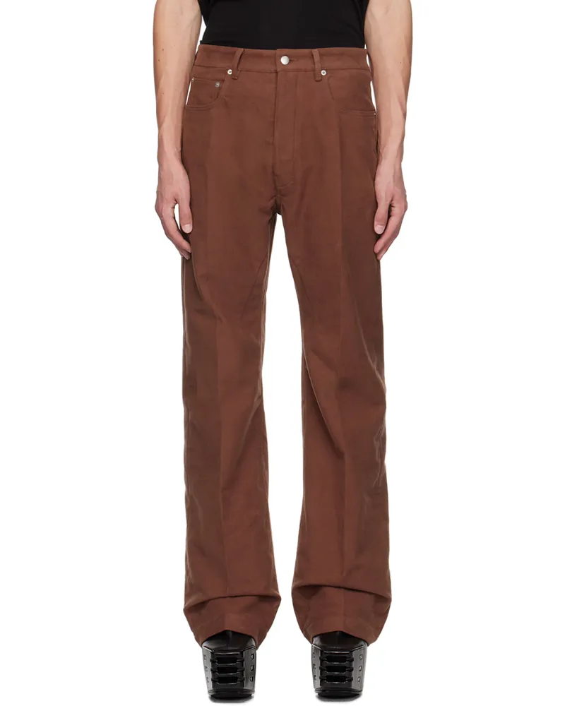 Rick Owens Brown Porterville Geth Jeans 93