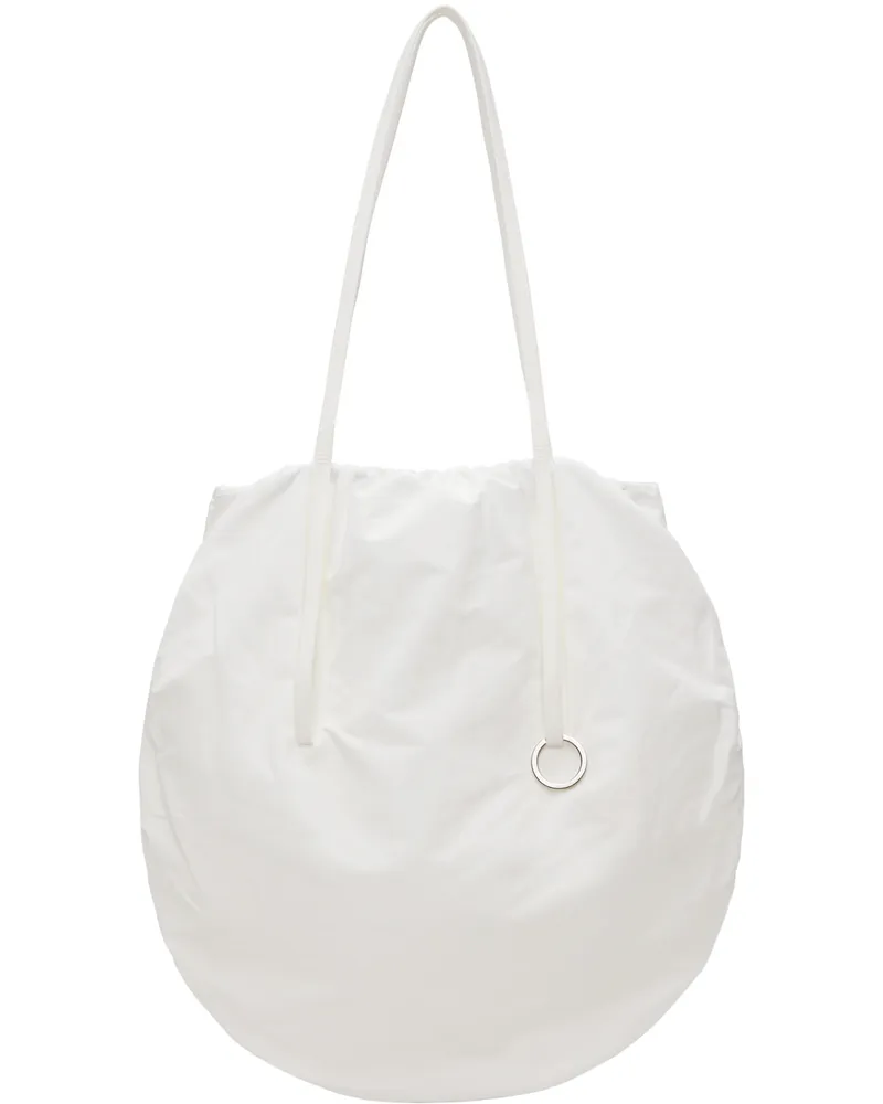 LOW CLASSIC White Gathered Messenger Bag White