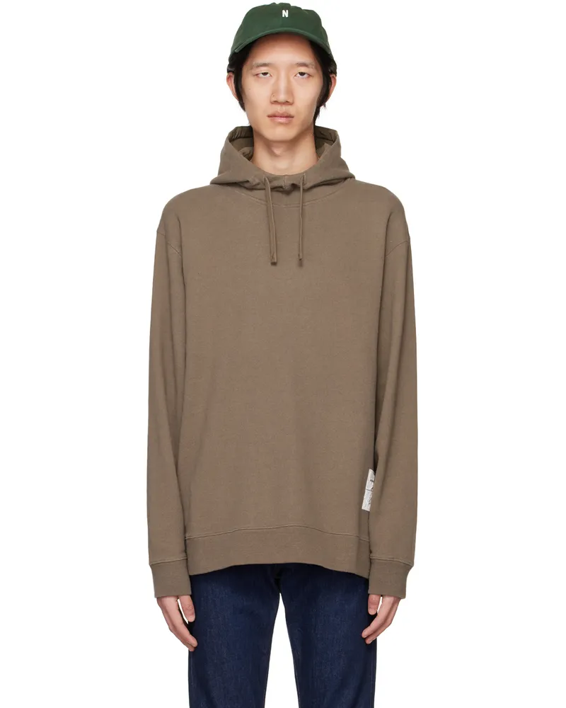 Norse Projects Taupe Tab Series Fraser Hoodie Taupe