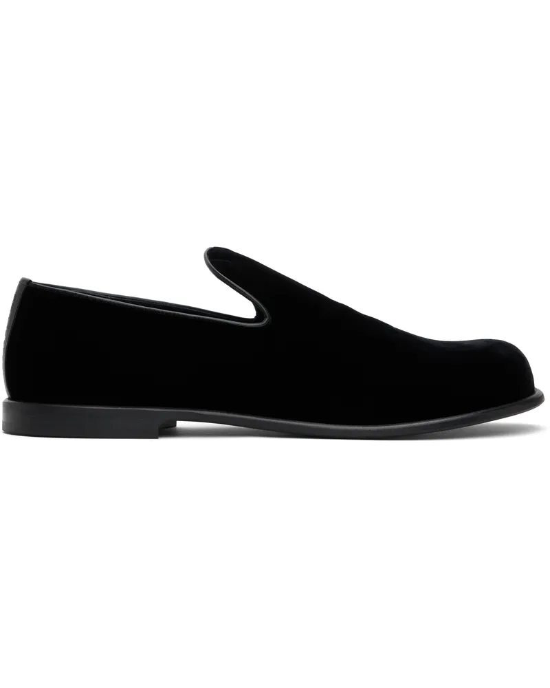 J.W.Anderson Black Velvet Loafers 20080-001-black