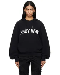 Helmut Lang Black 'New York' Hoodie Black