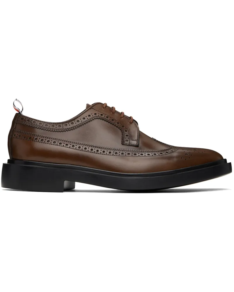 Thom Browne Brown Classic Longwing Brogues Dark