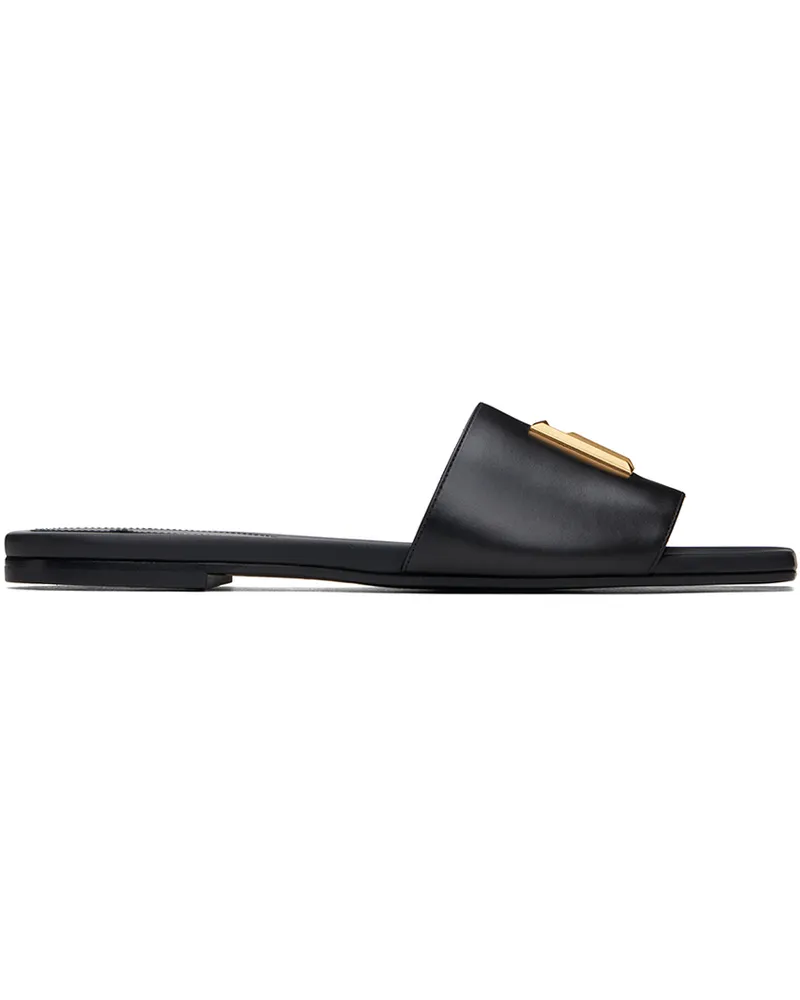 Balmain Black Dafne Slides 0pa
