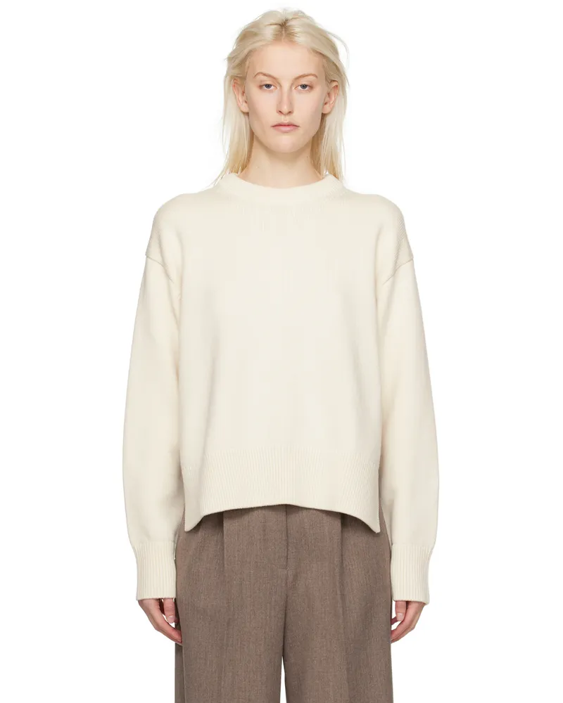 Studio Nicholson SSENSE Exclusive Off-White Hima Sweater Dove