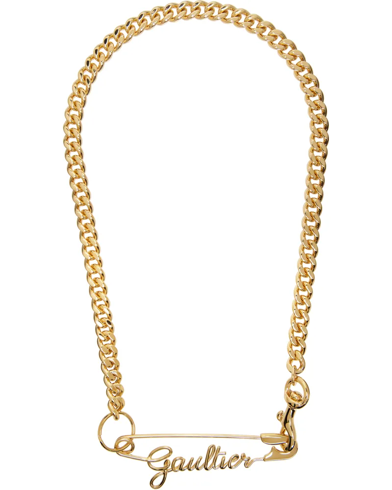 Jean Paul Gaultier The Gaultier Safety Pin' Necklace 92-gold