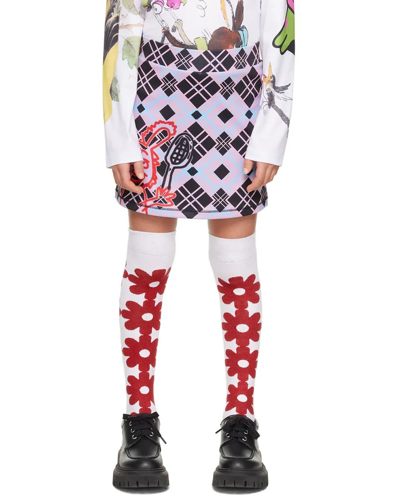 CHOPOVA LOWENA SSENSE Exclusive Kids Pink & Blue Skort Black