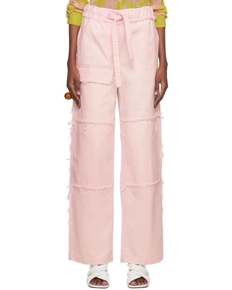 Dries van Noten Pink Fringe Jeans 300