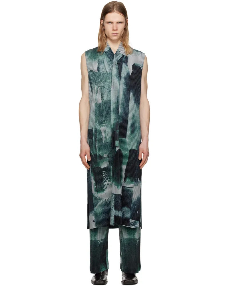 Issey Miyake Gray Wind Walk Vest 12-gray