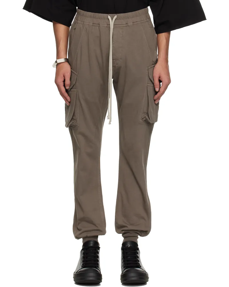 DRKSHDW by Rick Owens Gray Hollywood Mastodon Cut Cargo Pants 34