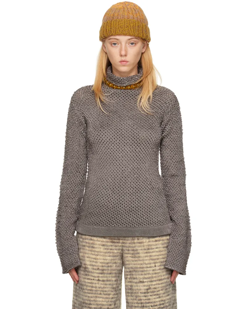 Isa Boulder Gray Armour Sweater Steel