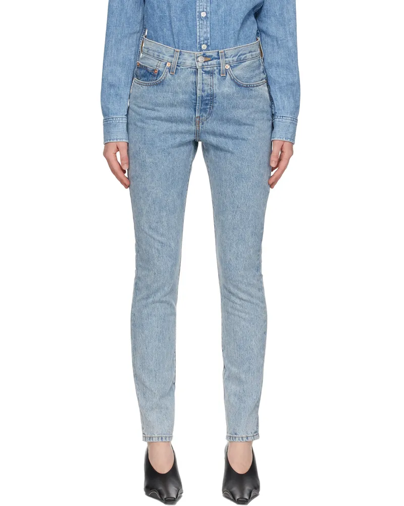WARDROBE.NYC Blue Denim Jeans Blue