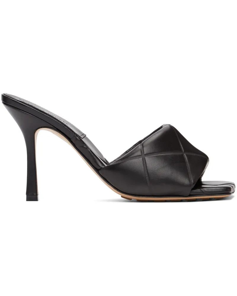 Bottega Veneta Black ‘The Rubber Lido’ Heeled Sandals 1000