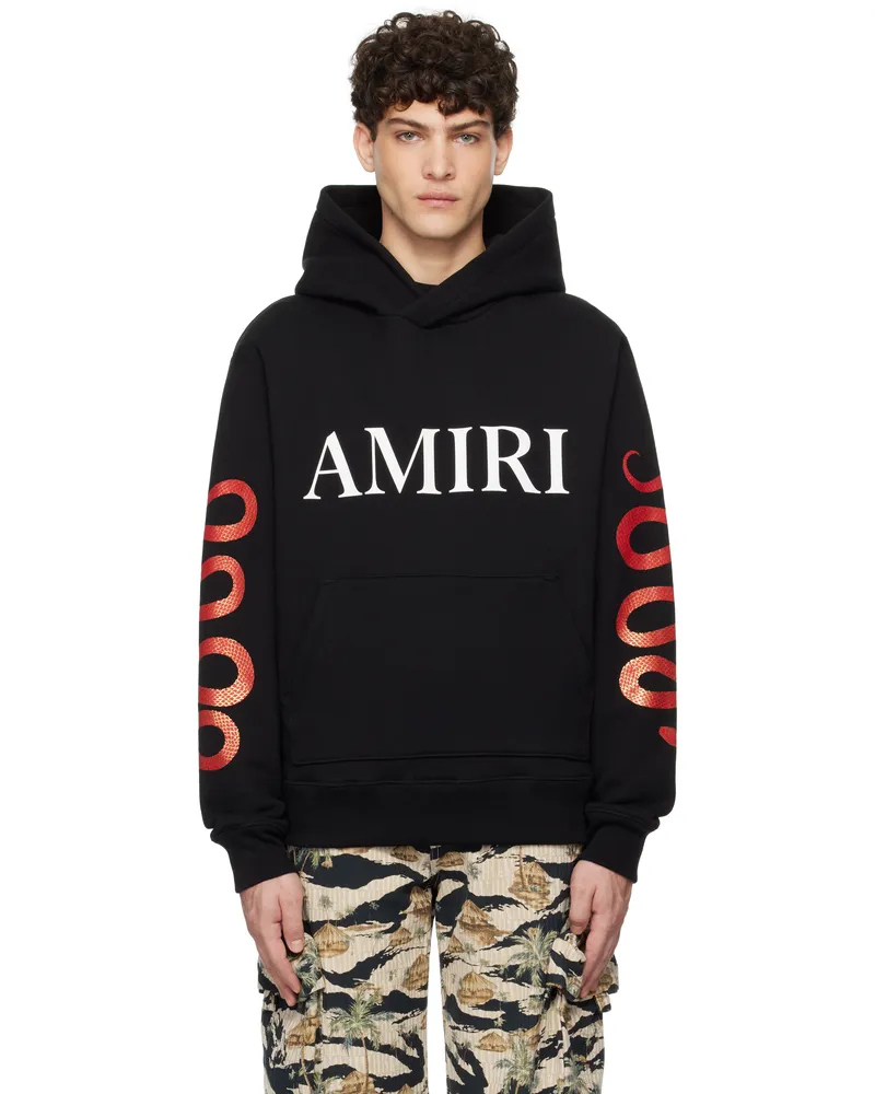 Amiri Black Snake Hoodie Black