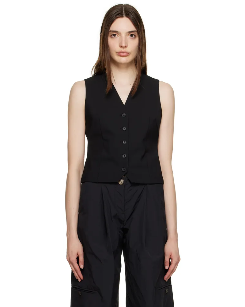 032c Black Trapeze Vest Black