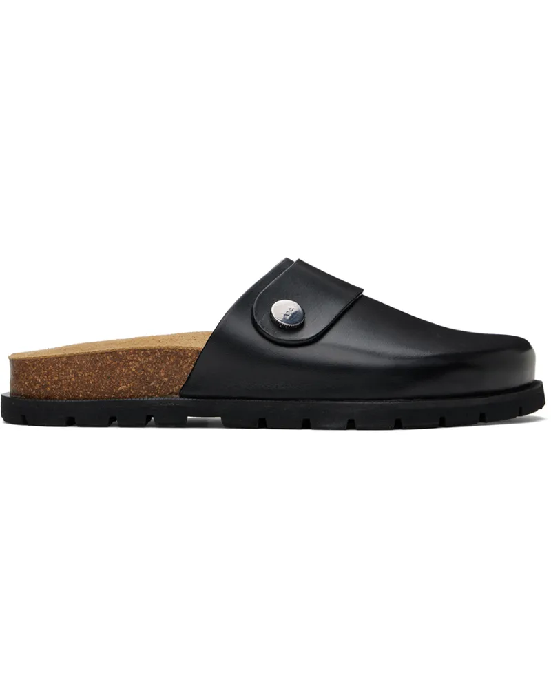 A.P.C. Black Danny Mules Lzz