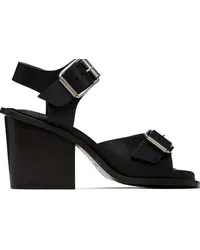 Christophe Lemaire Black Square 80 Heeled Sandals Bkblack