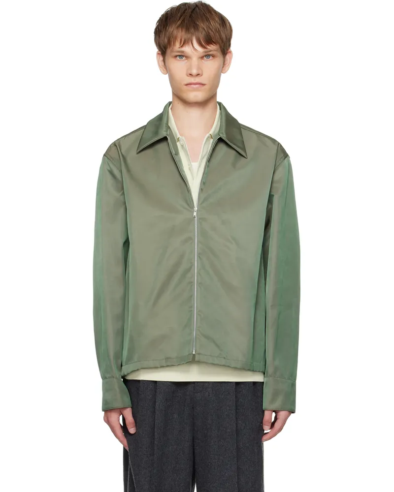 Jil Sander Green Zip Jacket 318