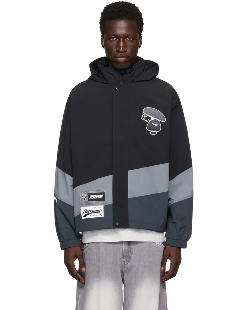 AAPE by A Bathing Ape Black Main Light Weight Jacket Bkx