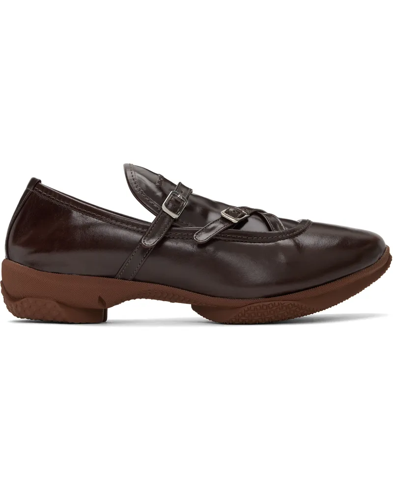KIKO KOSTADINOV Brown Sonia Buckled Loafers Chocolate