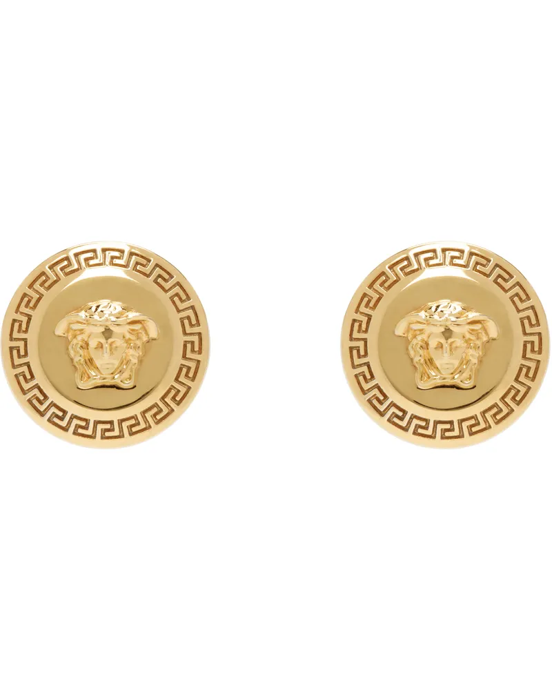 Versace Gold Tribute Stud Earrings Kot-tribute